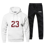 Jordan 23 Print Men's Full Suit Tracksuit Fashion Brand Man Track Suit Casual Thermo Underwear Fleece Winter Hip Hop Streetwear