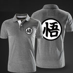 2018 Casual Polo Shirts Men Funny Print Dragon Ball Goku Black Polo Cotton Short Sleeve Mens Designer Polos Homme XXXL Poloshirt