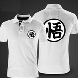 2018 Casual Polo Shirts Men Funny Print Dragon Ball Goku Black Polo Cotton Short Sleeve Mens Designer Polos Homme XXXL Poloshirt