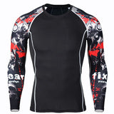 3D Teen Wolf Clothing Winter Thermal Underwear  Men MMA Compression Crossfit Shirts Clothing Men's Fitness Leggings T-Shirt Set