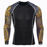 3D Teen Wolf Clothing Winter Thermal Underwear  Men MMA Compression Crossfit Shirts Clothing Men's Fitness Leggings T-Shirt Set