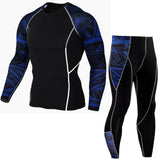 Rashgard male 2019 winter 3D Teen Wolf Set Men Compression Clothing Crossfit Thermal Underwear Men's Fitness Set MMA Clothing