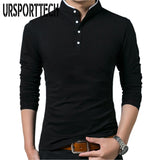 Brand New Men Polo Shirt Mens Long Sleeve Solid Polo Shirts Camisa Polos Masculina Popular Casual Cotton Plus Size M-4XL Tops